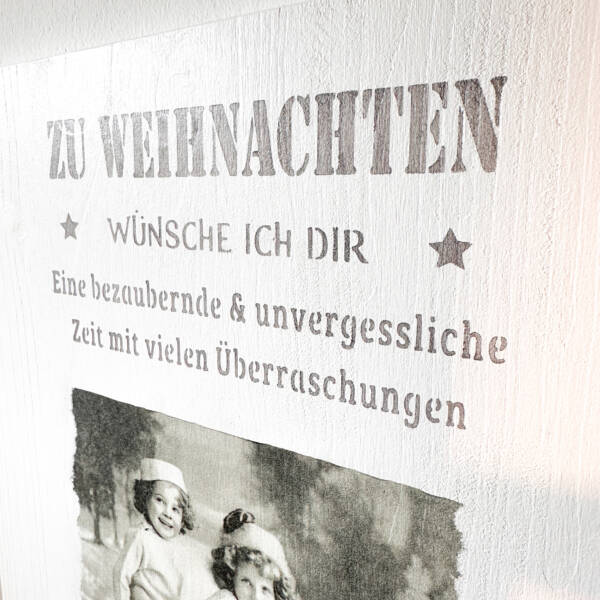 Holzbild A3 Zu Weihnachten – Bild 2