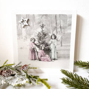 Holzbild Weihnachtsengerl