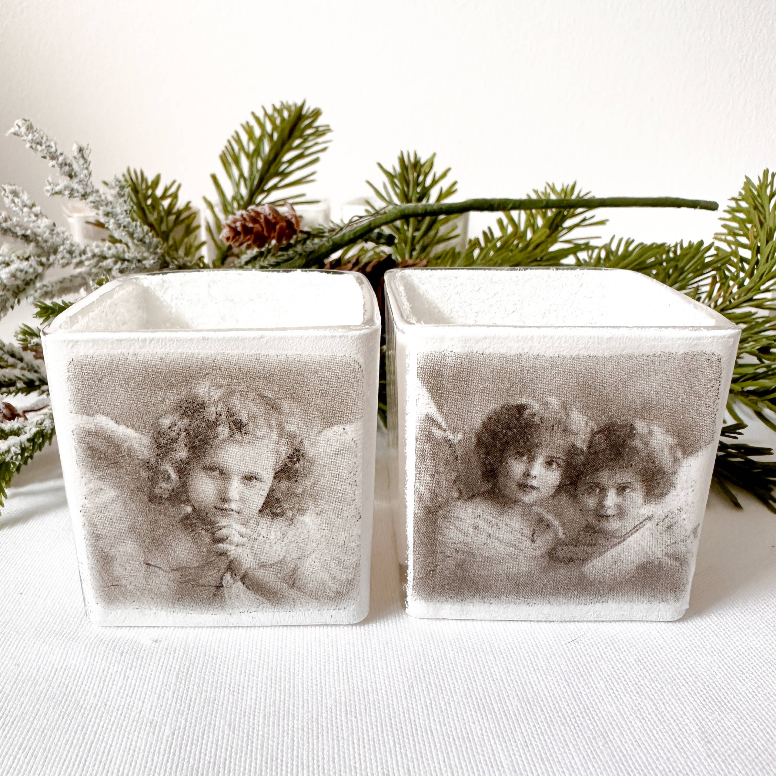 Teelichtglas Eiskristall – Bild 3