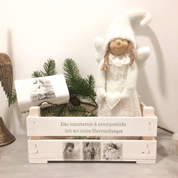 Holzkiste klein Weihnachten – Bild 2