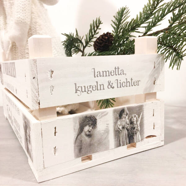 Holzkiste klein Weihnachten – Bild 4