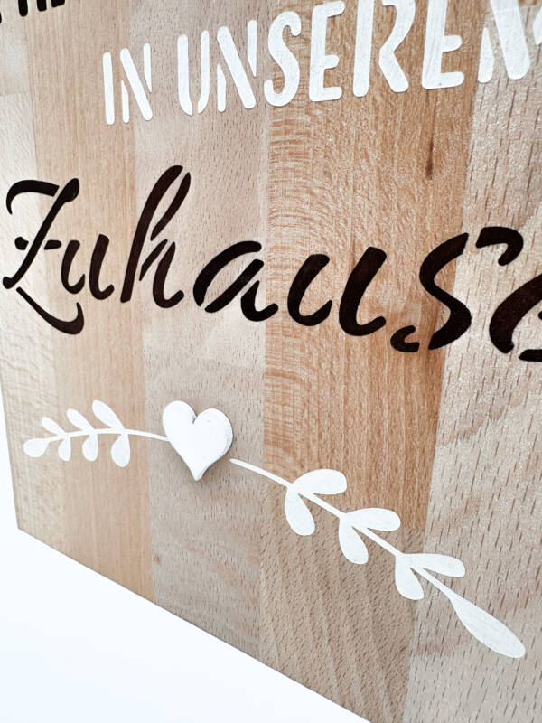 Holzbild Herzlich Willkommen – Bild 2