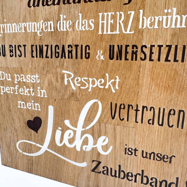 Holzbild Lieblingsmensch – Bild 3
