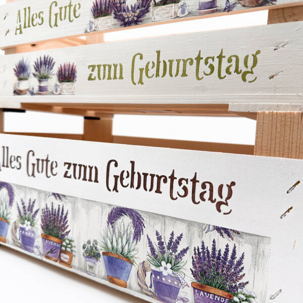Holzkiste groß Geburtstag – Bild 2