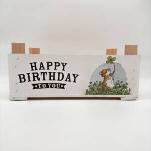 Holzkiste groß Happy Birthday