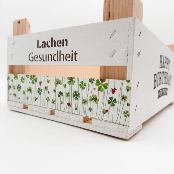 Holzkiste groß Happy Birthday – Bild 2