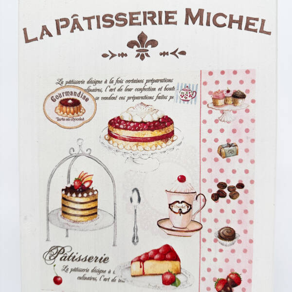 Holzbild La Patisserie Michel – Bild 2