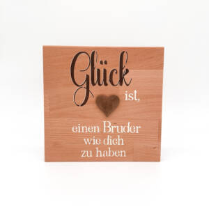 Holzbild Bruder