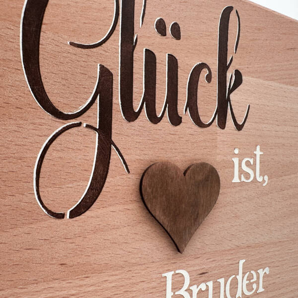 Holzbild Bruder – Bild 2
