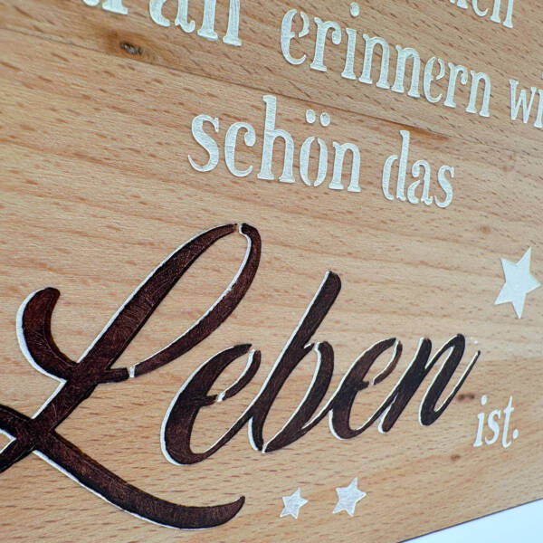 Holzbild Finde immer Zeit.. – Bild 2