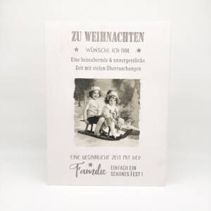 Holzbild A3 Zu Weihnachten