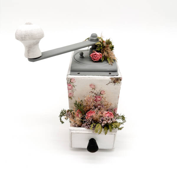 Alte Kaffeemühle Rosenmotiv – Bild 8