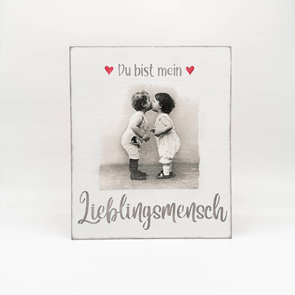 Holzbild Lieblingsmensch