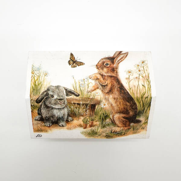 Holzbox Hasen – Bild 5