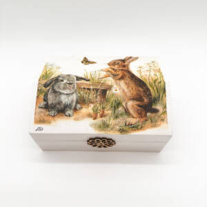 Holzbox Hasen