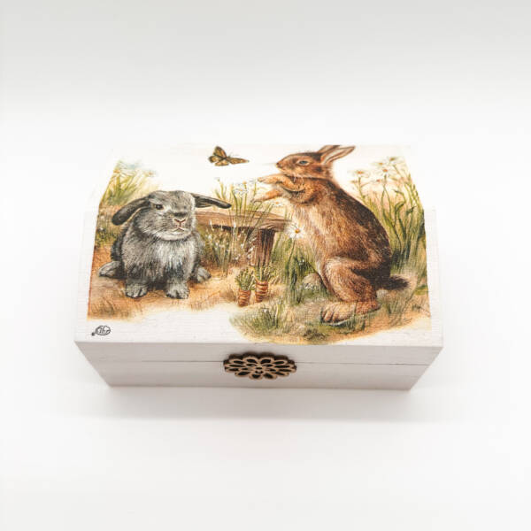 Holzbox Hasen