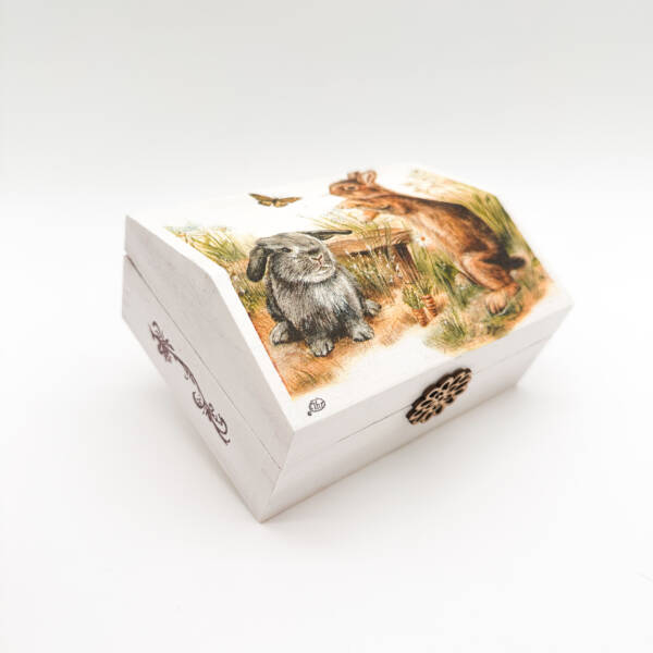 Holzbox Hasen – Bild 3