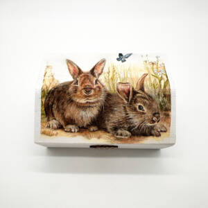 Holzbox Hasen