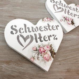 Schwesterherz Rosenmotiv