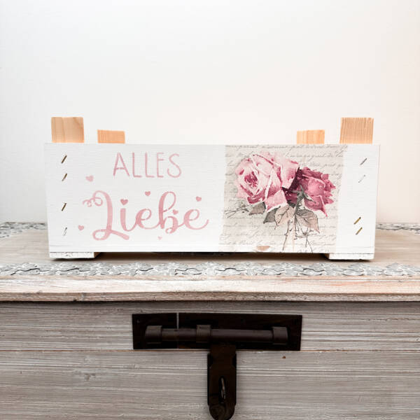 Holzkiste Alles Liebe – Bild 3