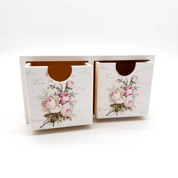 Holzbox Rosenmotiv 18,5 x 8 cm – Bild 2