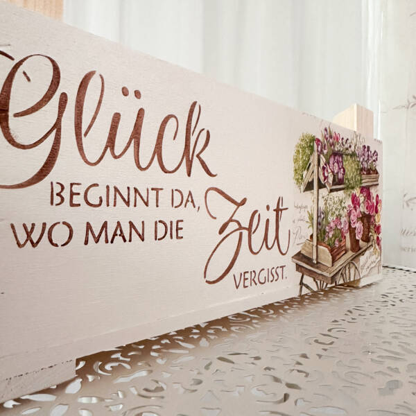 Holzkiste Glück – Bild 2