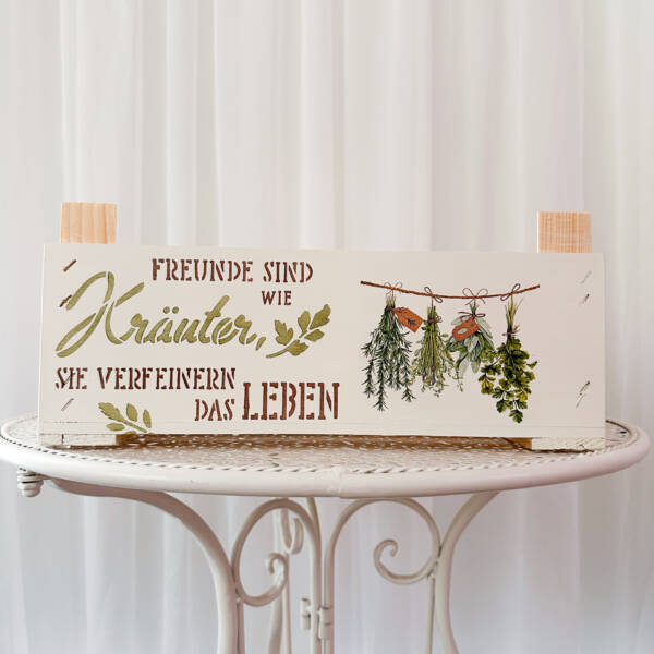 Holzkiste Freundschaft