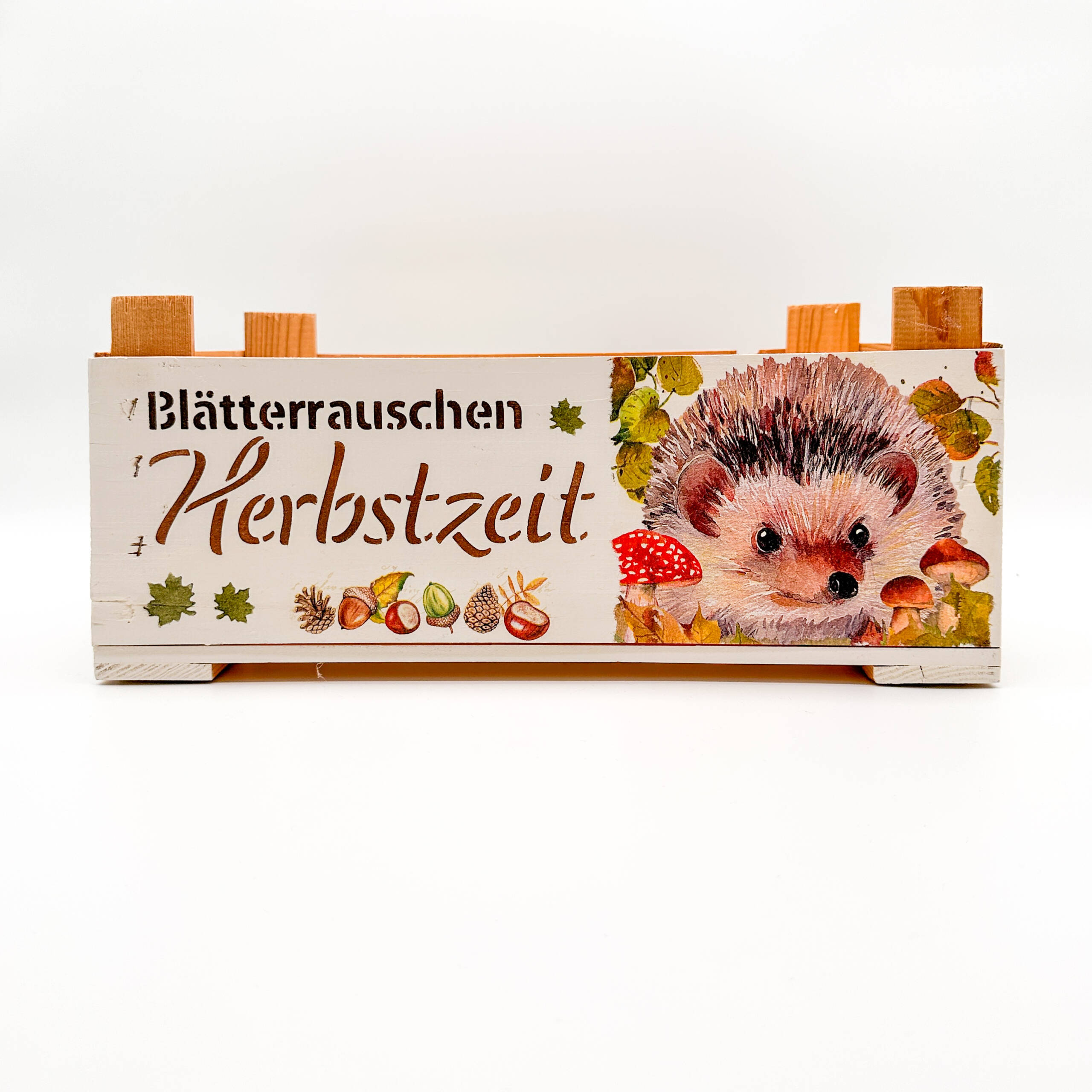 Holzkiste Igel – Bild 3