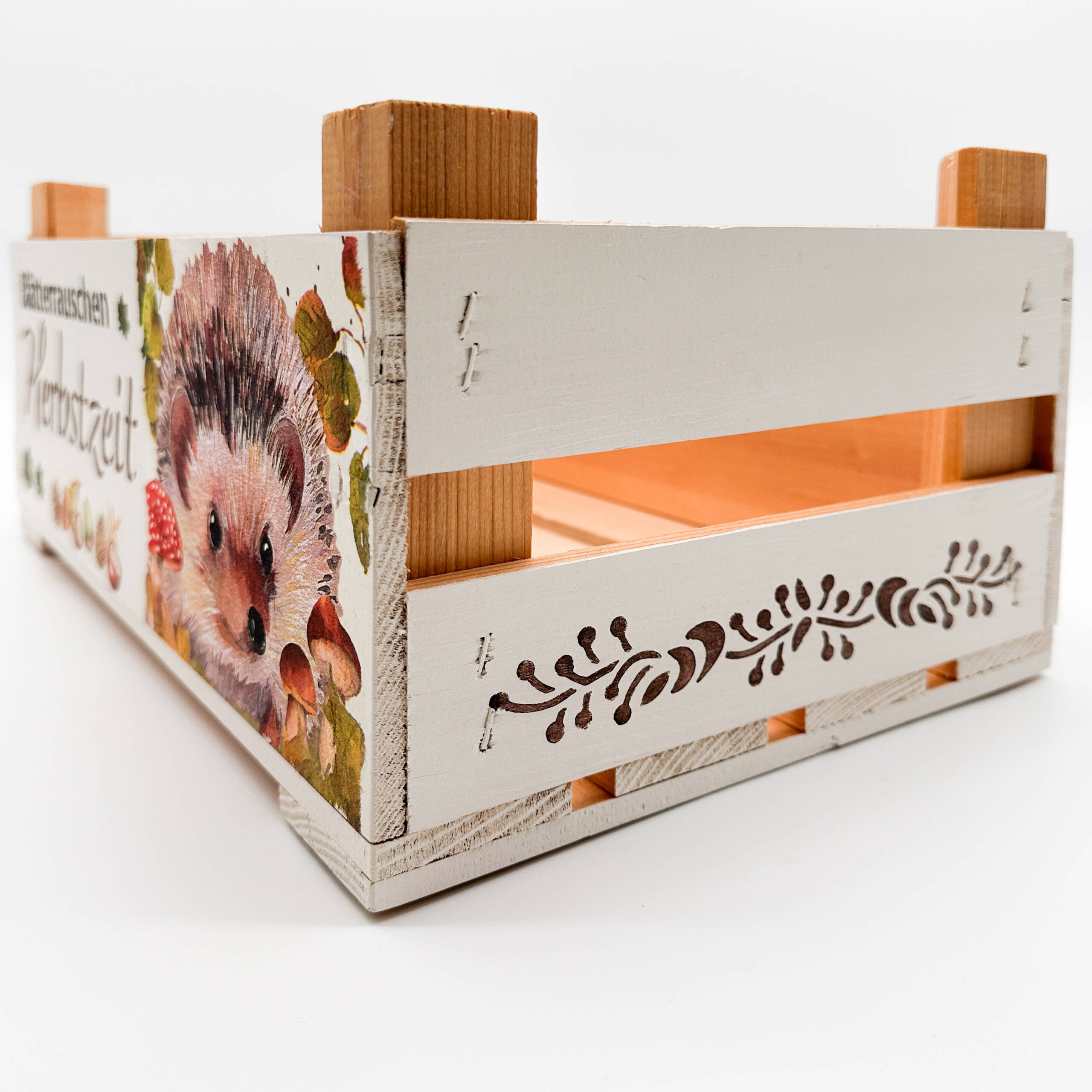 Holzkiste Igel – Bild 2