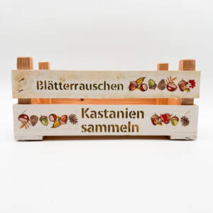 Holzkiste Herbst