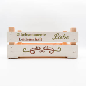 Holzkiste Glücksmomente